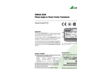 SINEAX - Model G536 - Phase Angle or Power Factor Transducer - Datasheet