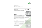 SINEAX - Model I552 - Transducer for AC Current - Datasheet