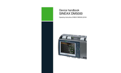 SINEAX DM5000 For Monitoring all Aspects of Power Distribution - Operating Instructions