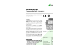 SINEAX DME 424/442 Programmable Multi-Transducers - Data Sheet