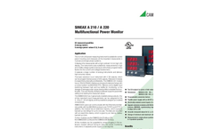 SINEAX A 210 / A 220 Multifunctional Power Monitor - Data Sheet