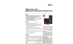 SINEAX A 230 / A 230s Multifunctional Power Monitor with System Analysis - Data Sheet
