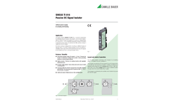 SINEAX TI816-5 Passive DC Signal Isolator - Data Sheet
