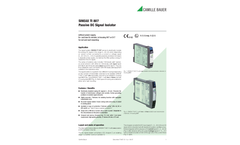 SINEAX TI807-1 Passive DC Signal Isolator - Data Sheet