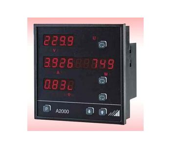 Camille Bauer - Model A2000 - Multifunctional Power Meter for 3-Phase Systems