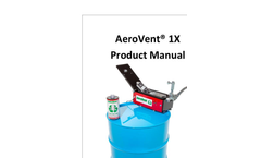 AeroVent - Model 1X - Aerosol Can Disposal System Manual