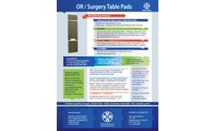 Amsco - Surgery Table Pads - Brochure