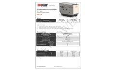 Newpower - Model NWC / 30 - Diesel Generator - Brochure