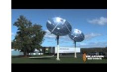 Solar Hot Water System with a Parabolic Concentrator Video
