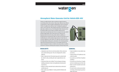 Watergen - Model GEN-40V - Vehicle Atmospheric Water Generation Unit - Brochure
