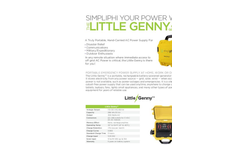Little Genny - Portable Rechargeable Battery Brochure