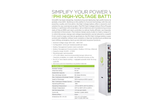 Simpliphi - Model PHI - High Performance High-Voltage Batteries Brochure