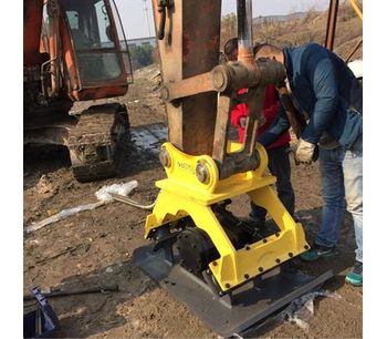 Construction excavator hydraulic vibrating plate compactor for sale with hydraulic power-3
