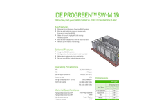 IDE Progreen - Model SW-M 1900 - SWRO Chemical-Free Desalination Plant Datasheet