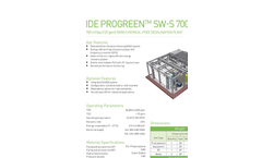 IDE Progreen - Model SW-S 700 - SWRO Chemical-Free Desalination Plant Datasheet