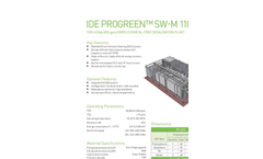 IDE Progreen - Model SW-M 1100 - SWRO Chemical-Free Desalination Plant