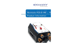 Gregory - Model FCS-D-380 - Integrated System for Engines Measurement - Datasheet