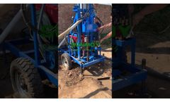 Small Water Borehole Well Drilling Rig - Video