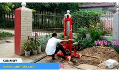 Small Portable Water Borehole Well Drilling Machine Rigs for Sale - Video
