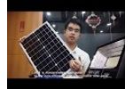 100W Wireless Solar Flood Light Mono Solar Panel with LiFePO4 Battery Built-in - Video