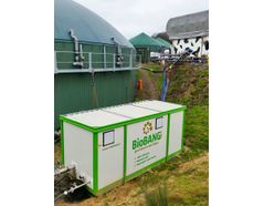 BioBANG installed in a biogas plant in Bergamo (Italy), fed with manure