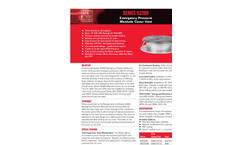 Protectoseal - Model Series No 53300 - Emergency Pressure Manhole Cover Vents - Brochure