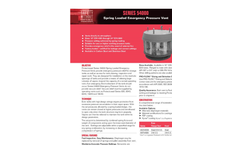 Protectoseal - Model Series 54000 - Spring Loaded Emergency Pressure Vents - Brochure