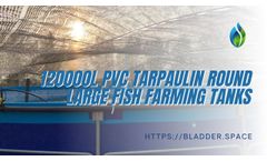 120000L PVC Tarpaulin Round Large Fish Farming Tanks - Spacebladder