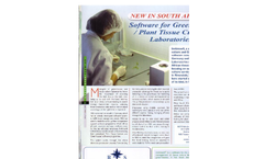Software for Greenhouse /Plant Tissue Culture Laboratories Brochure