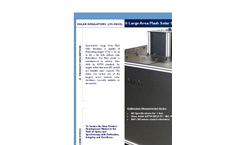 Sciencetech - Model PSS1 - 191-9049 - Large Area Flash Solar Simulator Brochure