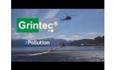 Grintec containment boom protection against hydrocarbons oil spill by Sanergrid Video