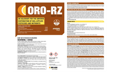 ORO-RZ ORGANIC Soil-Applied Pesticides and Nutrients - Brochure