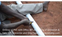 KSNM DRIP TAPE - Take Off Connection from PVC Pipe - Video