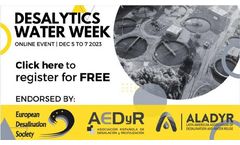 Meet the ColiMinder at Desalytics Water Week - Dec 5th to Dec 7th 2023