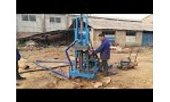 AKL-150Y diesel engine hydraulic portable water well drilling machine - Video