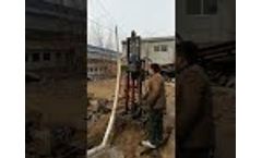 Portable Hydraulic diesel engine water well drilling rig - Video