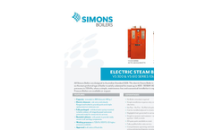 Simons - Model VS 610 - Electric Steam Boilers Brochure