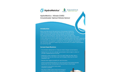 Aquamonix - Model GW50 - Optical Groundwater Nitrate Sensor Brochure