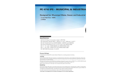 Charter Plastics - Model PE 4710 - Municipal & Industrial Iron Black Pipe Brochure