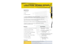Liquitron - Model DC4000 Series - Conductivity Controller Brochure