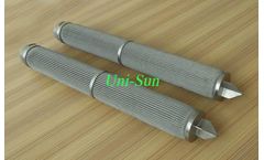 Unisun - Stainless Steel Sintered Folding Filter Elements / Sintered Metal Filter Cartridge