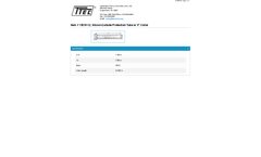 Model 13015-18 - Silicon-Carbide Protection Tube w/ 3 Inch Collar - Datasheet