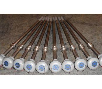 Model 2000 - Straight Metal Protection Tube Thermocouples