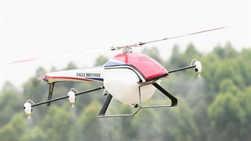 Single rotor clearance helicopter drone