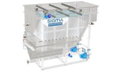 SIGMADAF - Model FPBC - Dissolved Air Flotation System for Low to Medium Solids Loaded Wastewater Flows. DAF Clarifier