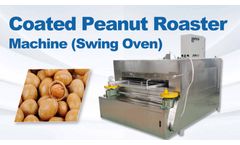 Taizy - Model TZ - Coated peanut roaster machine  | industrial swing type baking oven