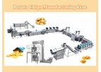 taizy - Fully automatic Industrial Potato Chips Making Machine 200kg/H