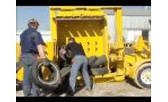 Eagle ETB90 Tire Baler - Video