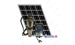 Tuhorse - 3 500W Solar Submersible Deep Well Pump, 1x 280W Solar Panel, 80 Feet Cable Complete Kit