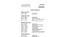 The Pipeline + Energy Expo 2017 - Event Schedule - Datasheet